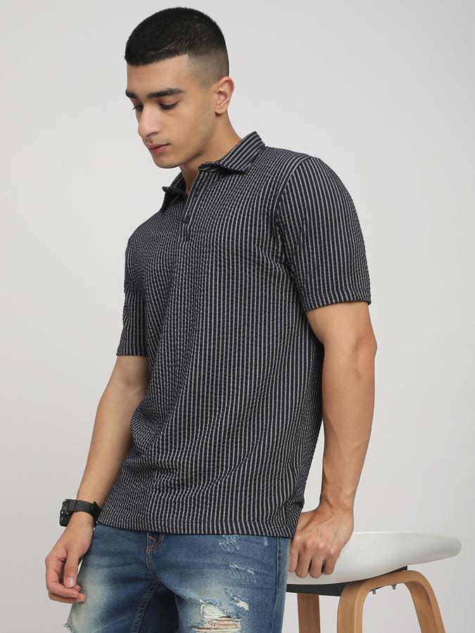 Printed Men Polo Neck T-Shirt 