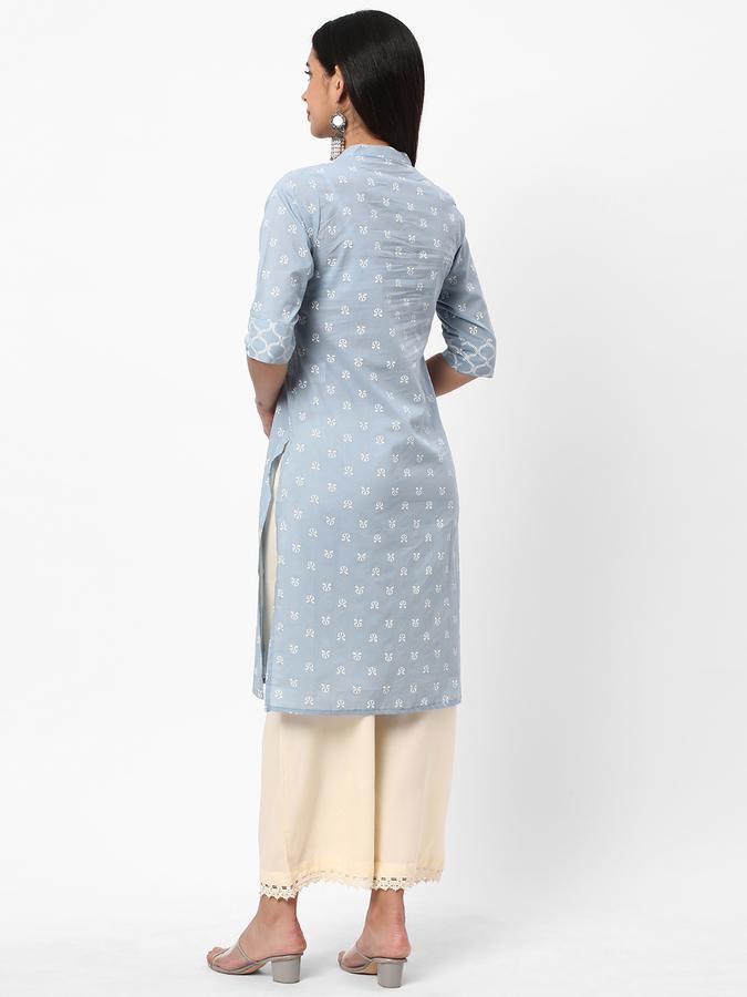 R&B Women Blue Kurtas image number 2