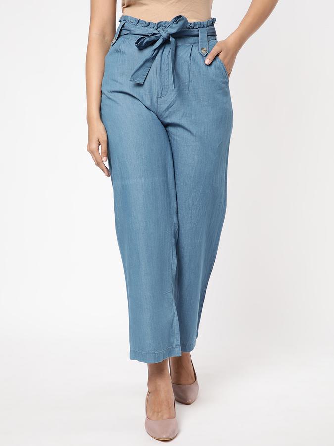 R&B Blue Women Pants & Trousers image number 0