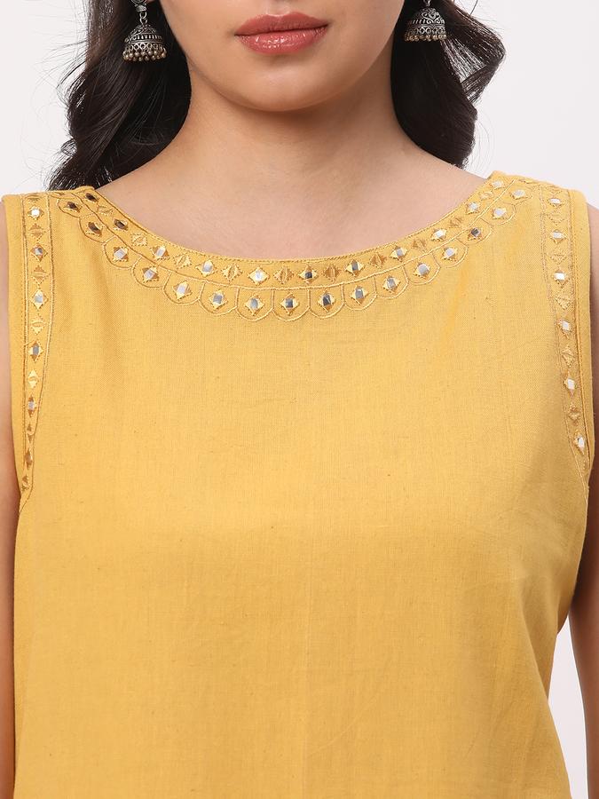 Women Cotton Embroidered A-Line Ethnic Dress