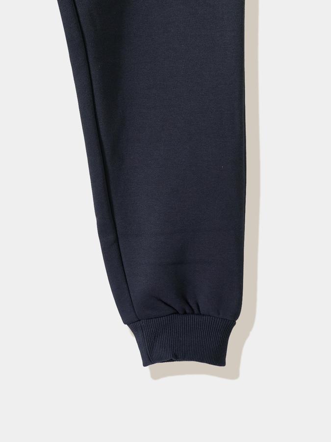 Boys Cotton Tapered Fit Drawstring Waist Cuffed Hem Joggers