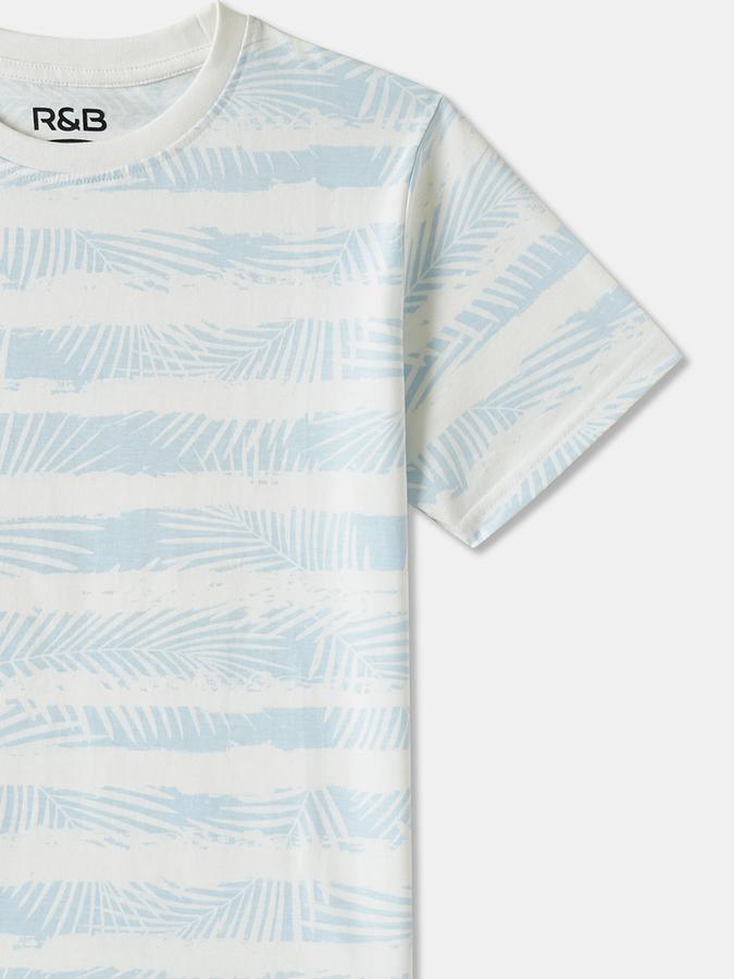 Boys Cotton Regular Fit Crew Neck Graphic T-shirt