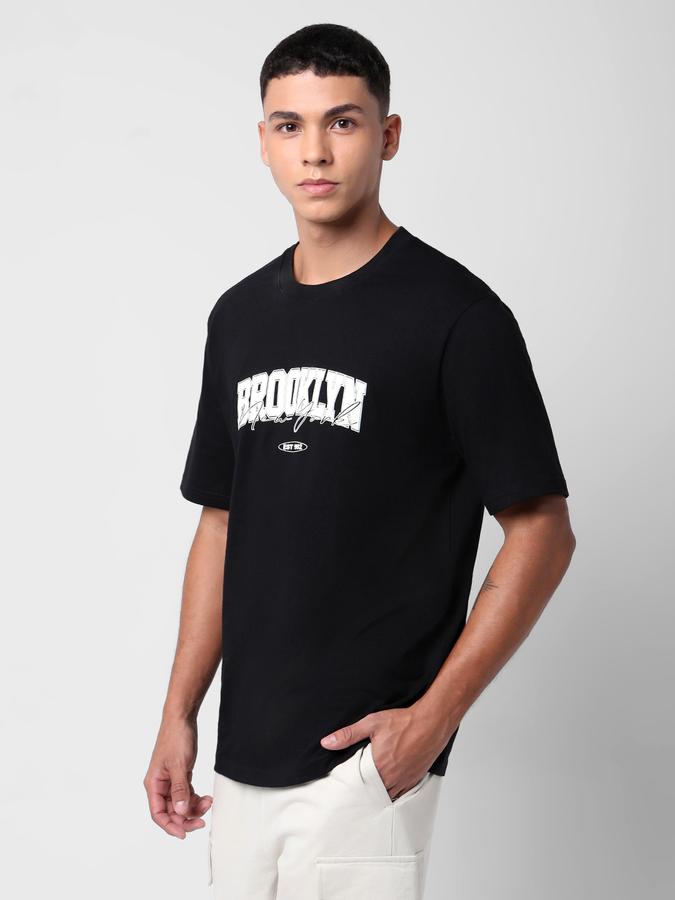 Typographic Print Round Neck T-Shirt image number 1