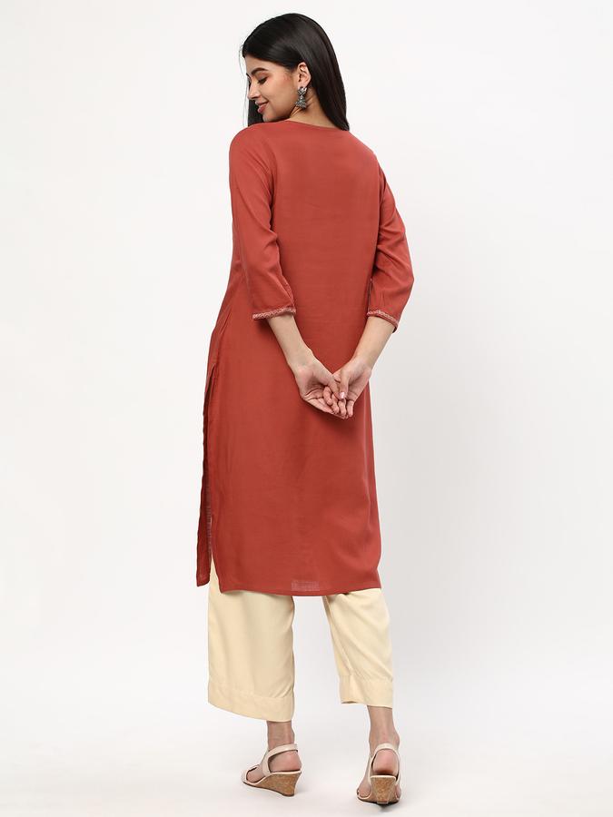 Women Solid Kurta image number 2