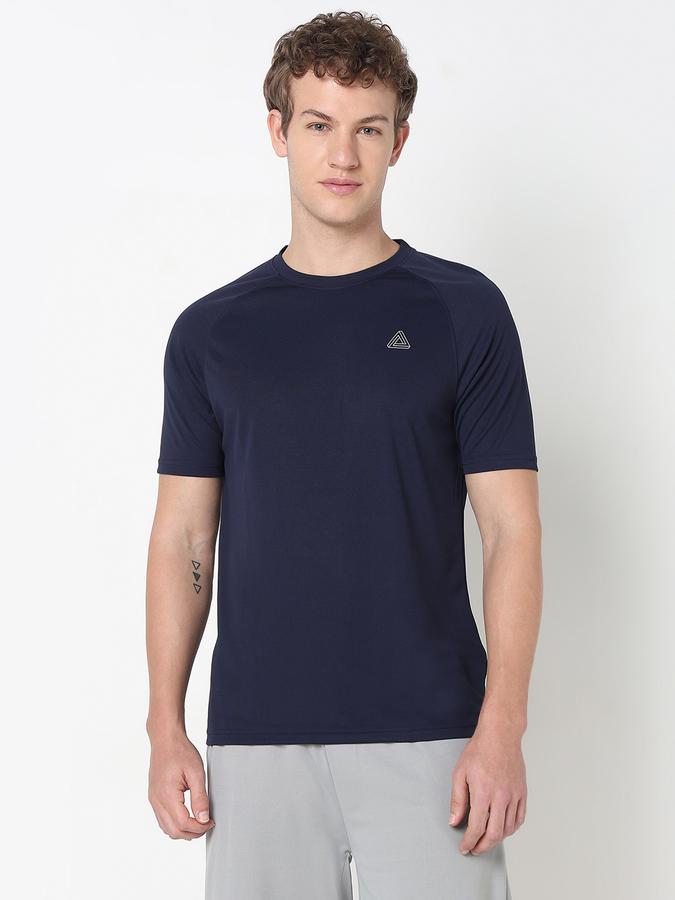 R&B MEN'S Solid T-Shirt with Crew Neck and Short Sleeves image number 1