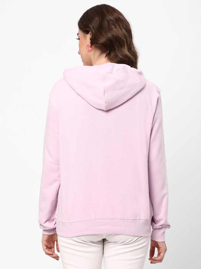 Women Cotton Regular Fit Hooded Graphic Sweatshirt