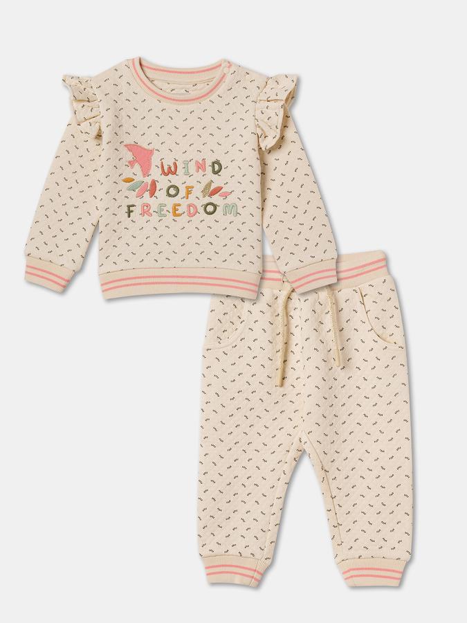 Baby Girls Casual Sweatshirt Track Pants image number 0