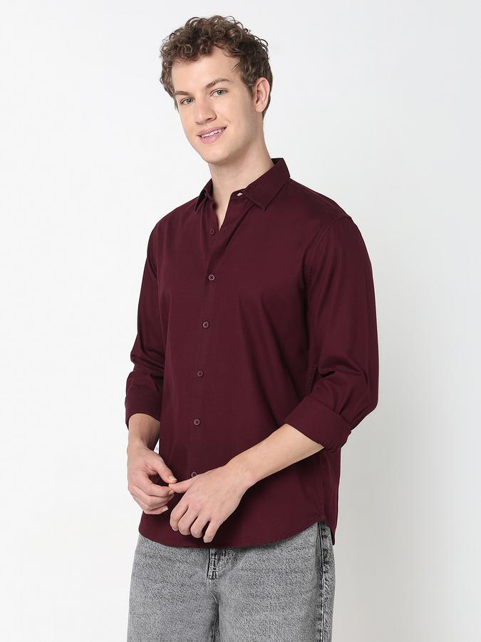 R&B MEN'S FULL SLEEVE Solid SHIRT image number 2