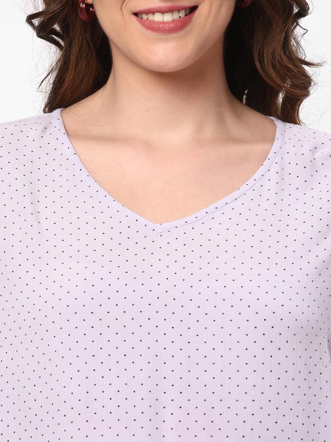 Women Printed Regular Fit Top image number 3