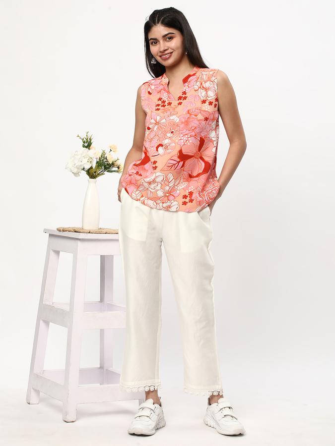 R&B Women's Pink Printed Top