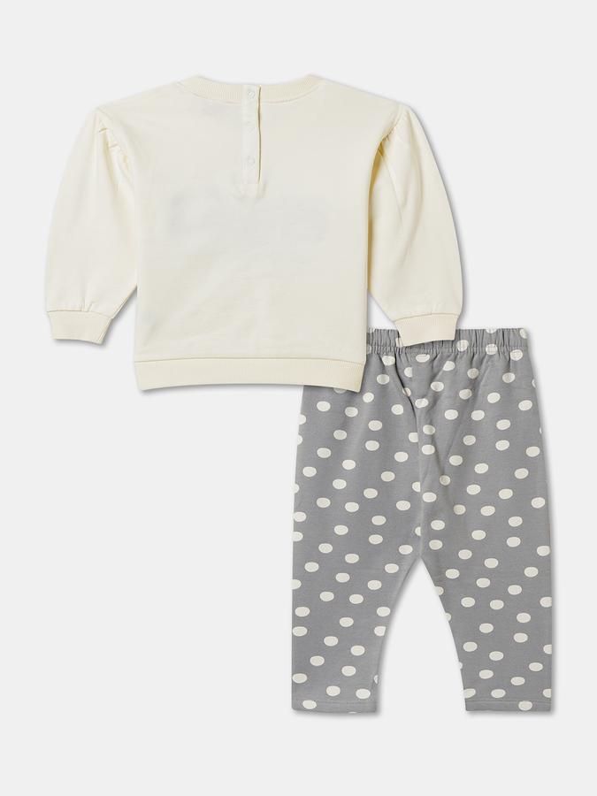 Baby Girls Casual T-shirt Track Pants image number 1
