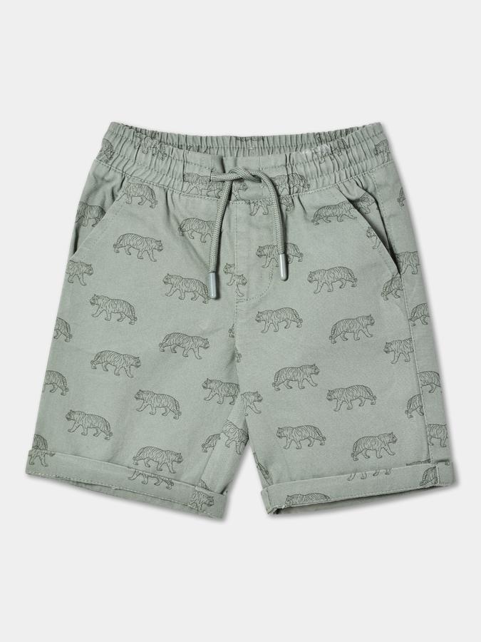 R&B Boys Olive Shorts & 3/4Ths image number 0