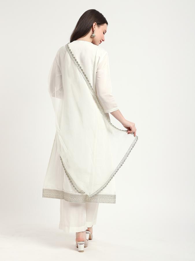 Women Viscose Blend Embroidered Kurta And Palazzo Set
