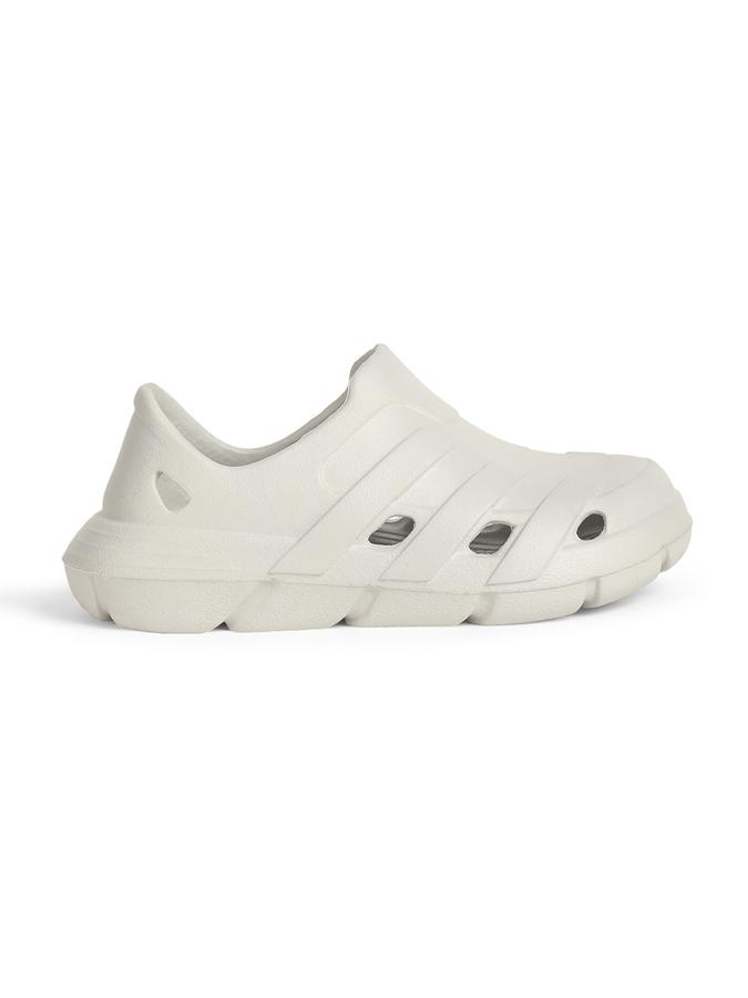 R&B Grey Solid Slip On Boys Clogs