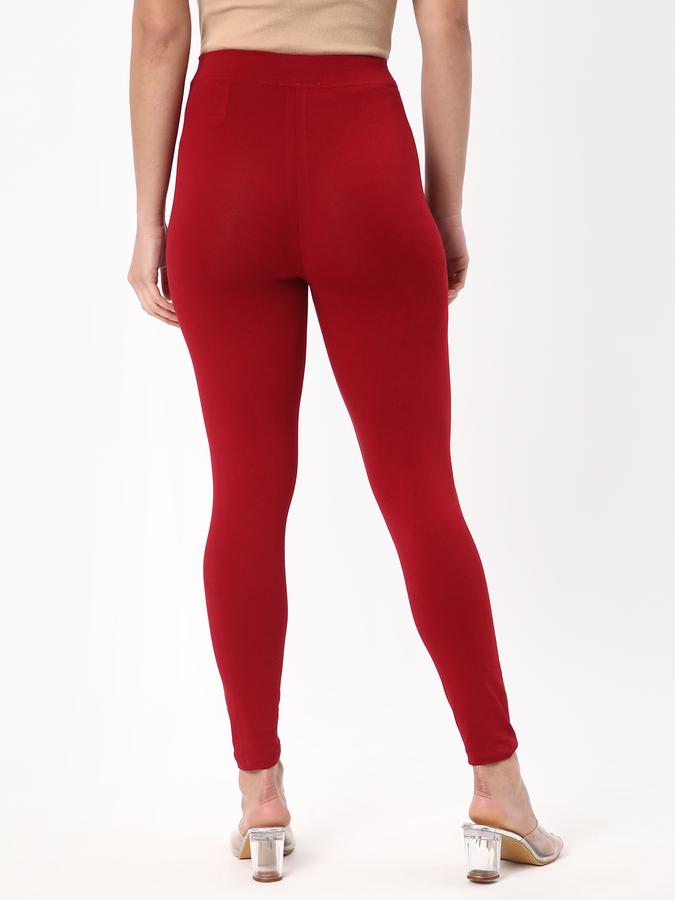 R&B Women's Cotton Spandex Stretch Legging Ankle Length image number 2