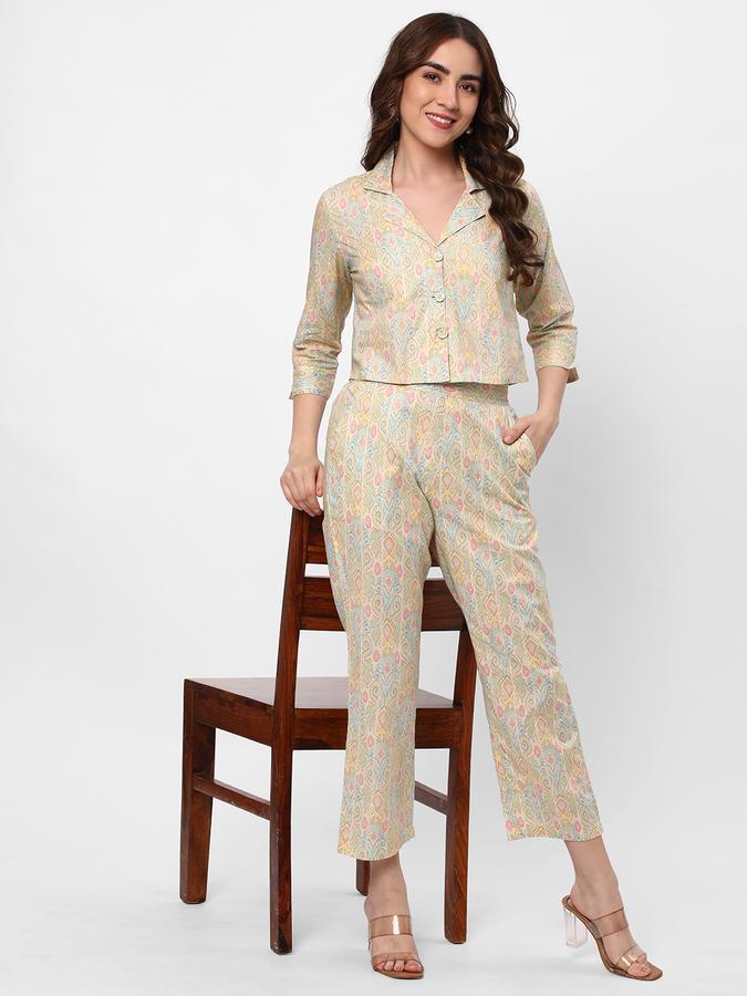 Women Printed 2-Piece Top & Pants Set image number 1