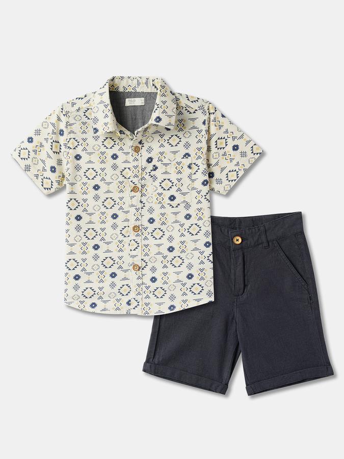 Boys Printed Shirt & Shorts Set image number 0