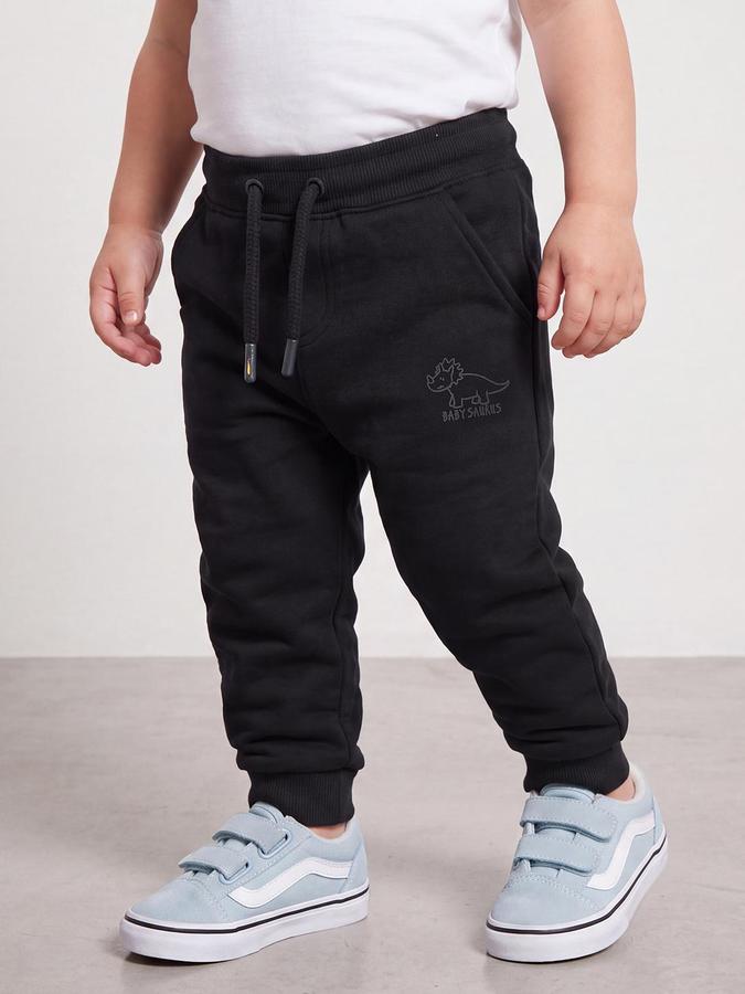 R&B Boys Navy Blue Graphic Print Elasticated waist Jogger Pant 