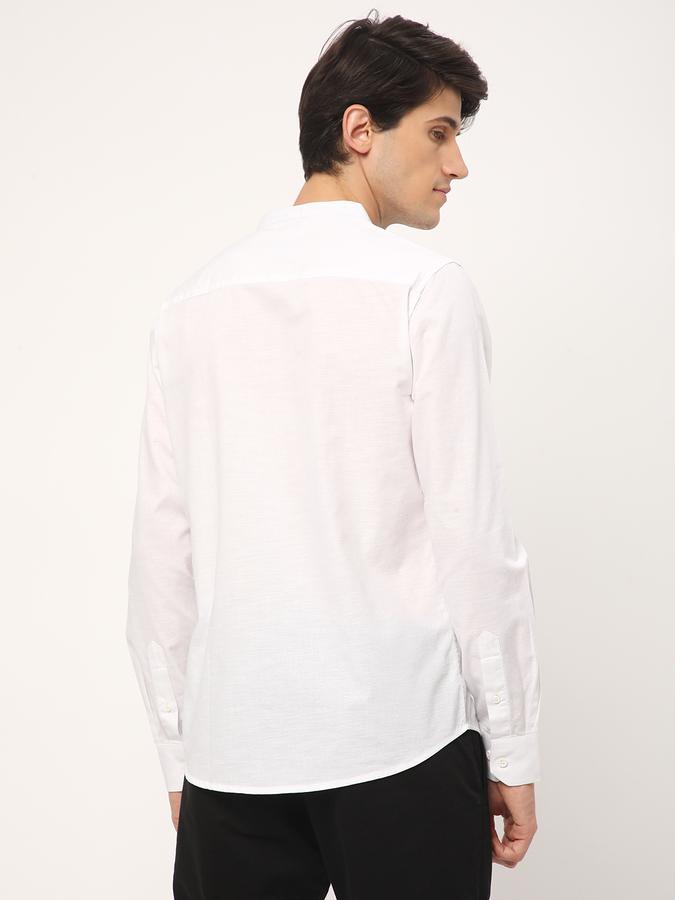 Men Regular Fit Shirt with Band Collar image number 2