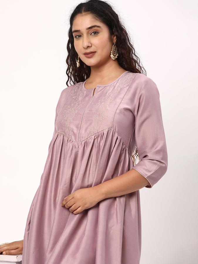 R&B Women Purple Kurtas