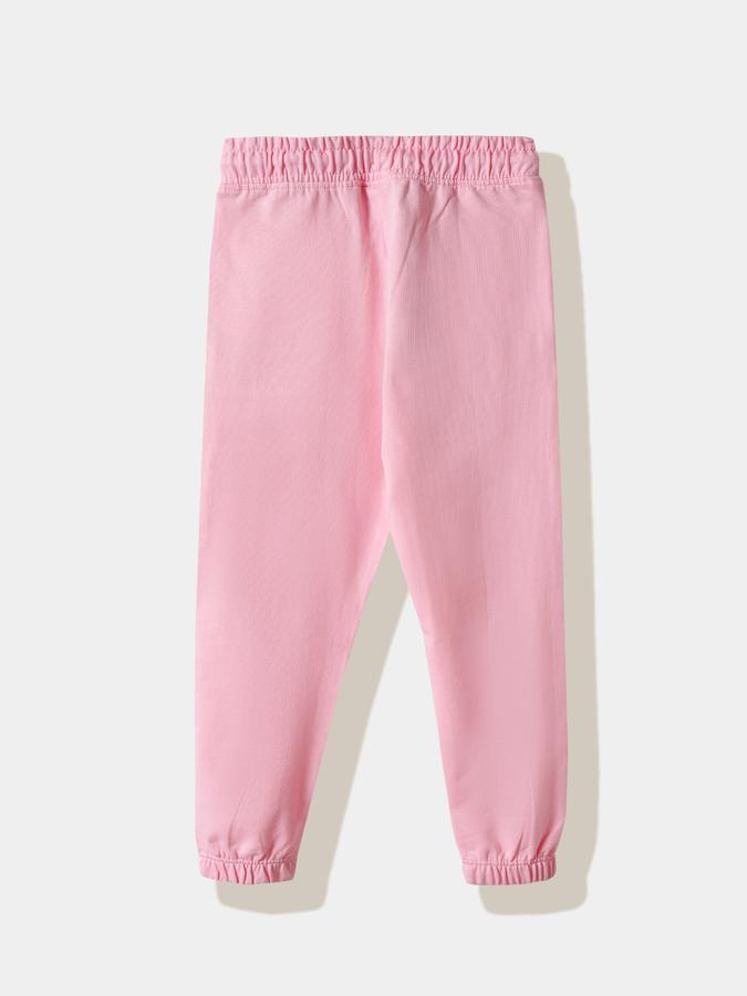 R&B Girls' Purple Printed Joggers