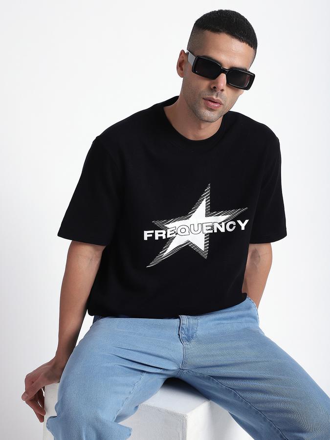 Men Cotton Regular Fit Crew Neck Graphic T-shirt