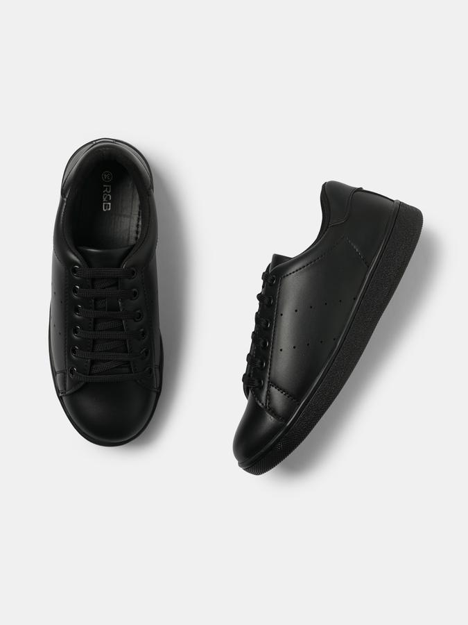 R&B Boys Black Casual Shoes image number 0