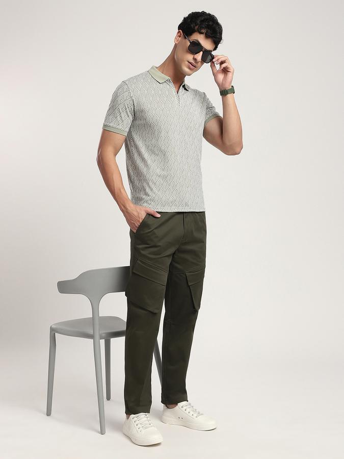 R&B Men's Olive Trousers