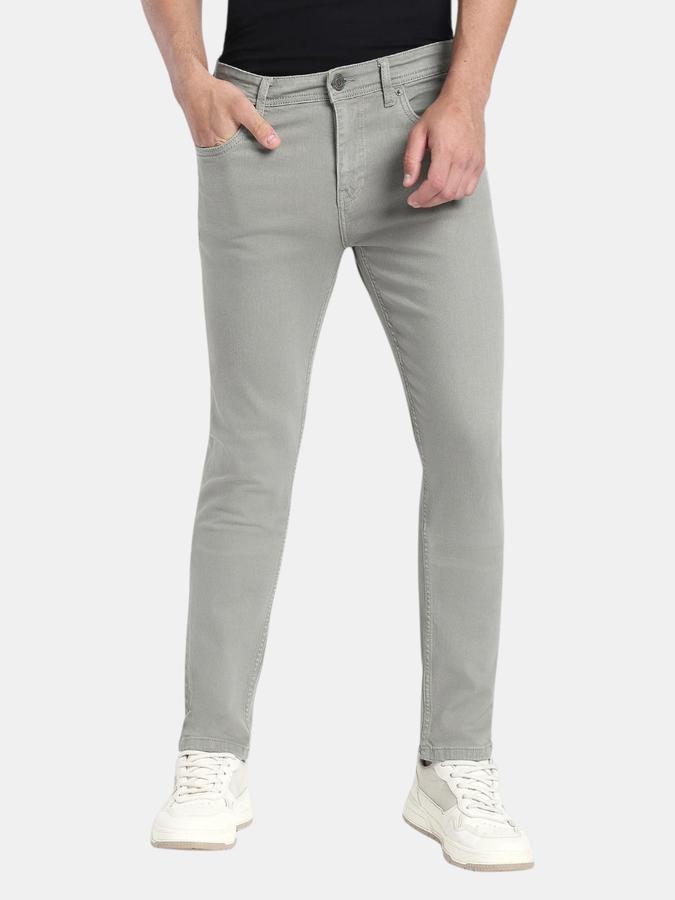 R&B Green Slim Fit Men Mid Rise Jeans