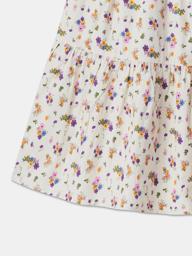 R&B Girl's A Line All Over Printed Woven Dress image number 3