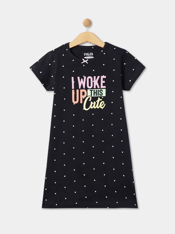 R&B Girl's Round Neck Sleepshirt