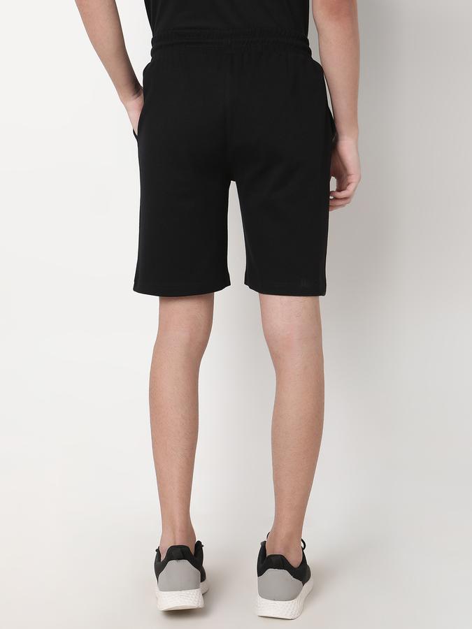 Boys Cotton Relaxed Fit Drawstring Waist Clean Hem Shorts