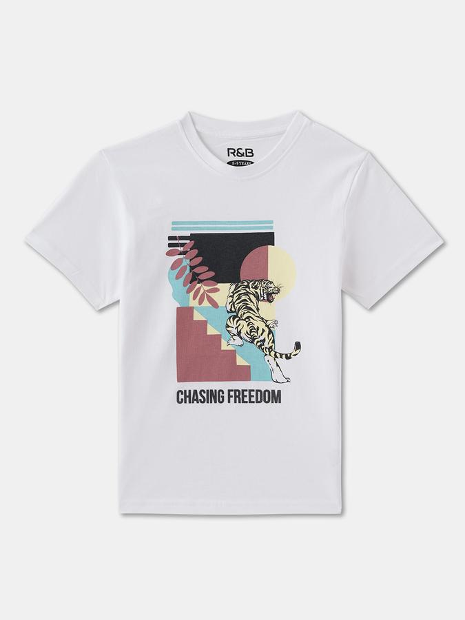Boys Regular Fit Short Sleeve Crew Neck T-Shirt