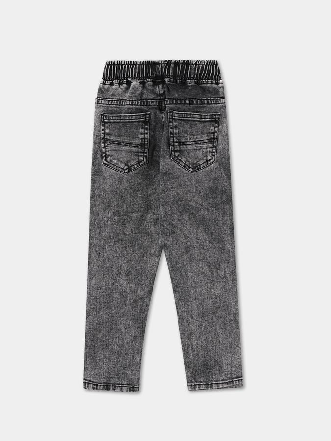 Boys Relaxed Fit Mid Waist Solid Jeans