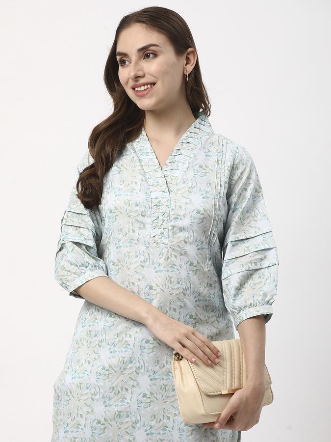 Women Printed V-Neck Kurtas image number 0