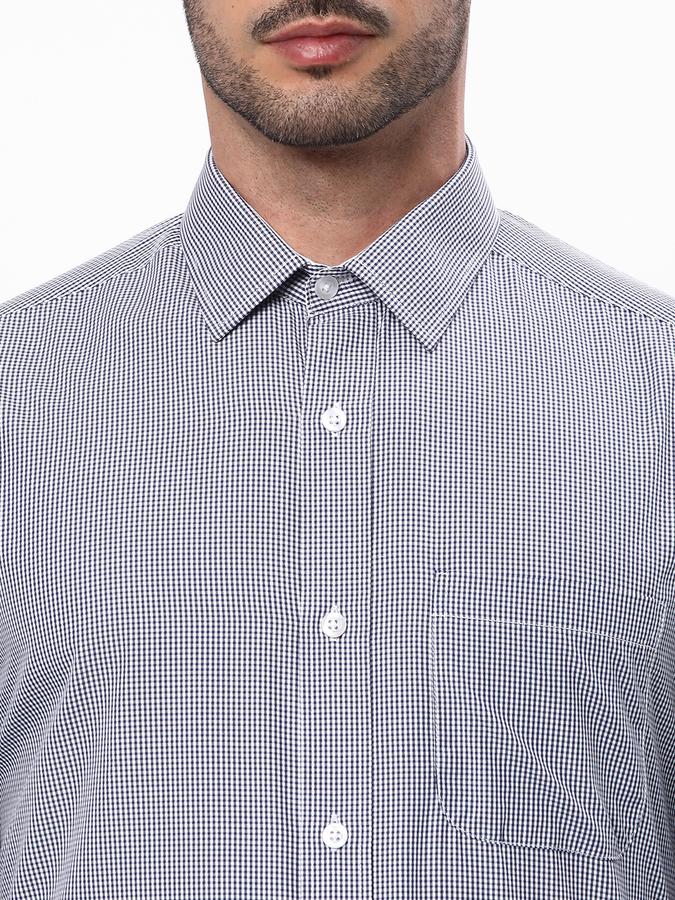 R&B Men Blue Formal Shirts image number 3