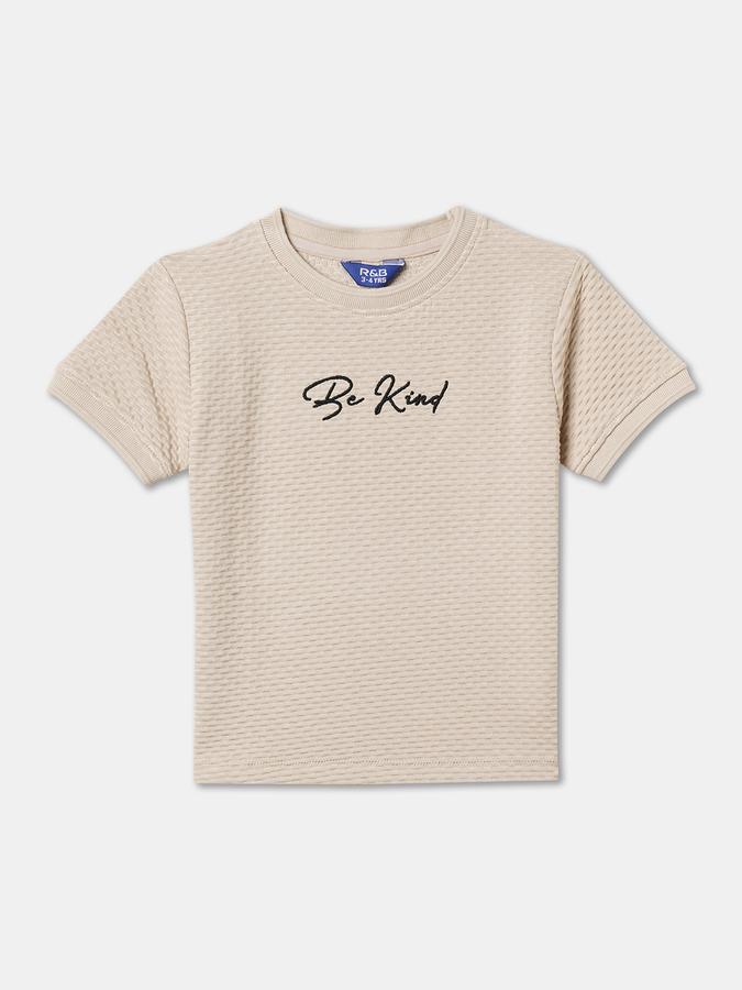 Boys Solid Polycotton Regular T Shirt image number 0