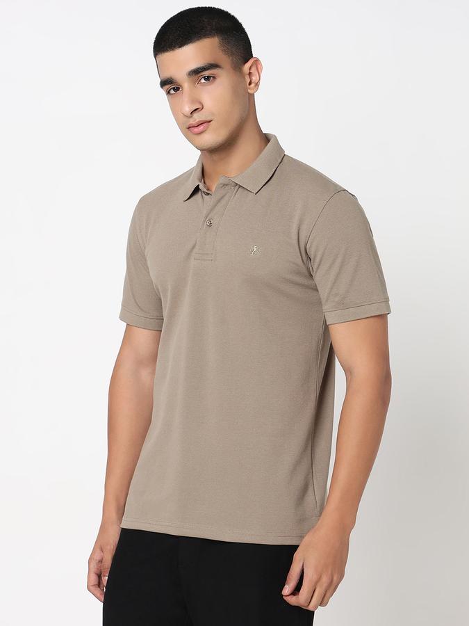 MENS Short Sleeves SOLID POLO WITH DTM EMBROIDERY- DRY FIT image number 2