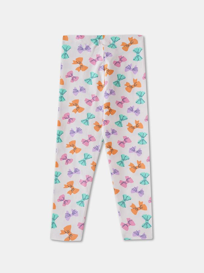 R&B GIRLS Mid-Rise Printed Leggings image number 1