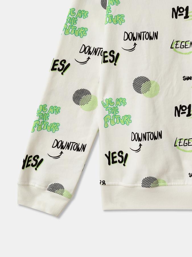 Boys Relaxed Fit Full Sleeve Crew Neck SweaT-Shirt