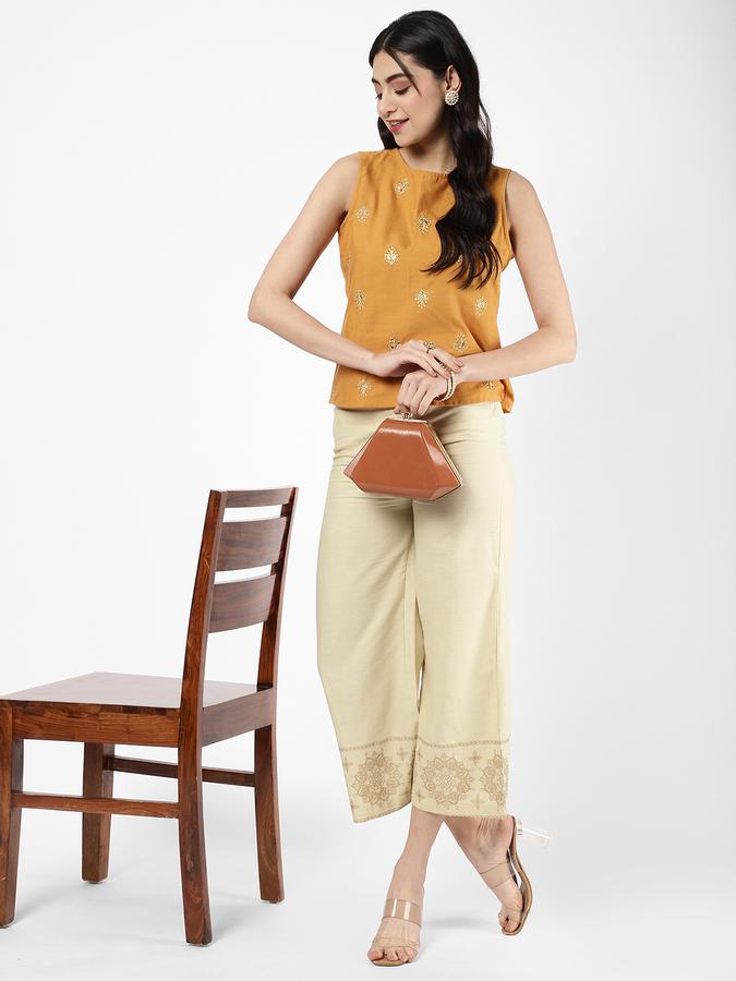 R&B Women Beige Palazzos & Culottes image number 1