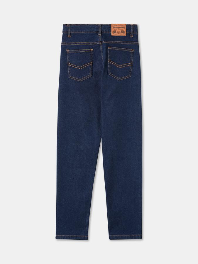 Boys Polycotton Relaxed Fit Mid Rise Clean Hem Jeans