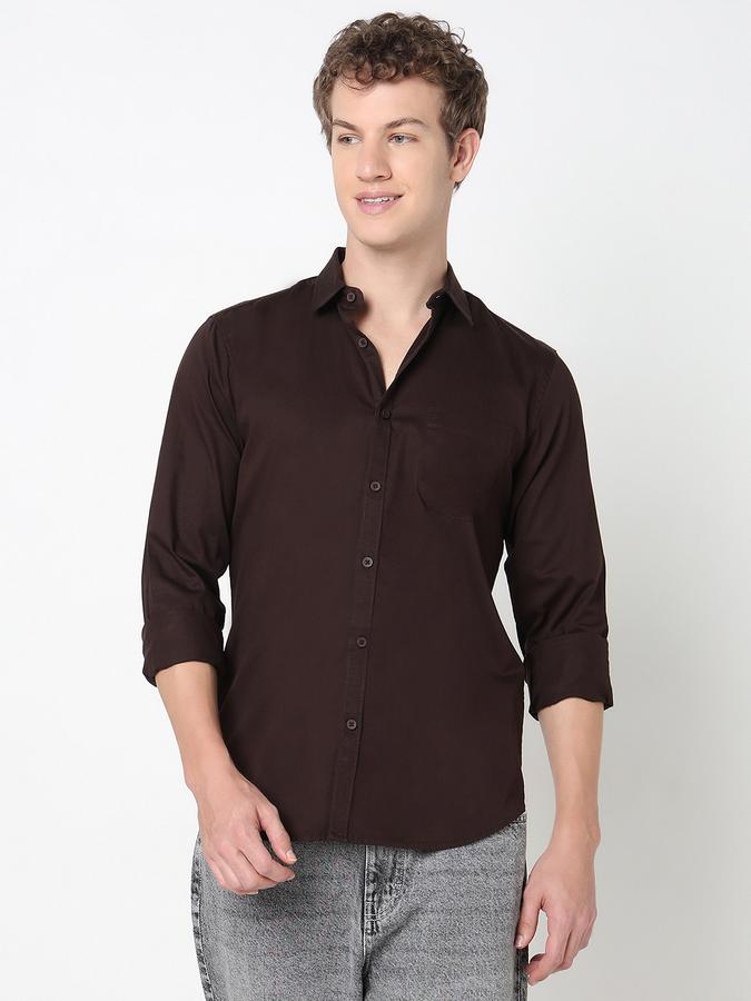 R&B MENS Long sleeves Casual Solid SHIRT