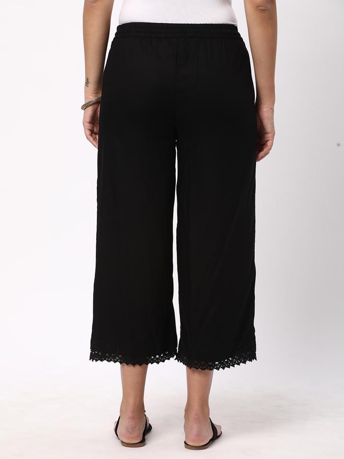 Women Lace Relaxed Fit Pants image number 2