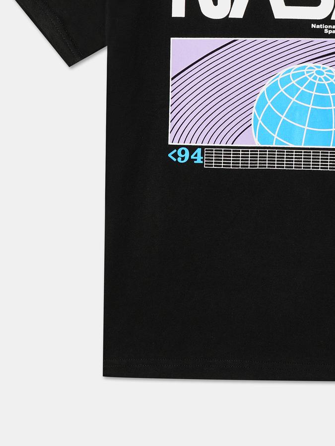 Boys Graphic Print Round-Neck T-Shirt image number 3
