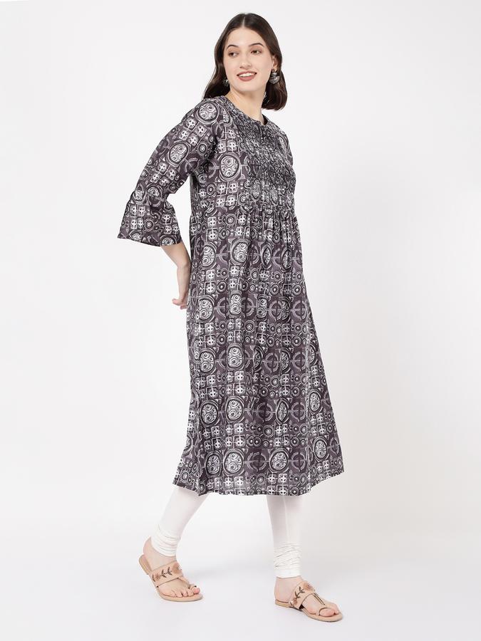 Women Printed Straight Kurta image number 2