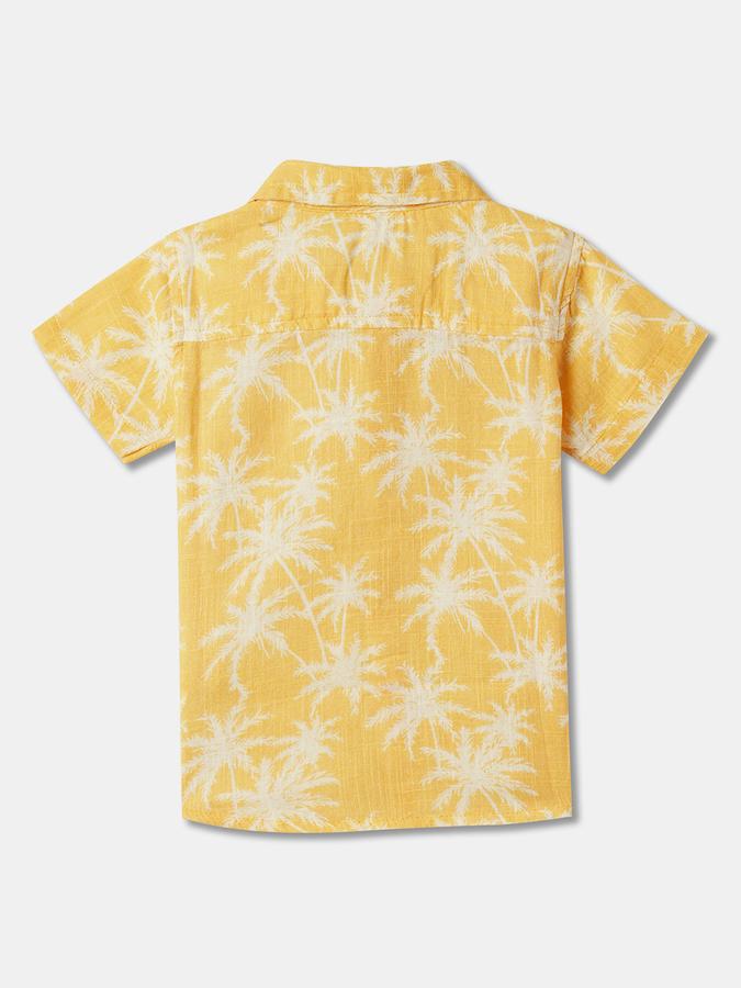 Boys Tropical Print Relaxed Fit Shirt image number 1