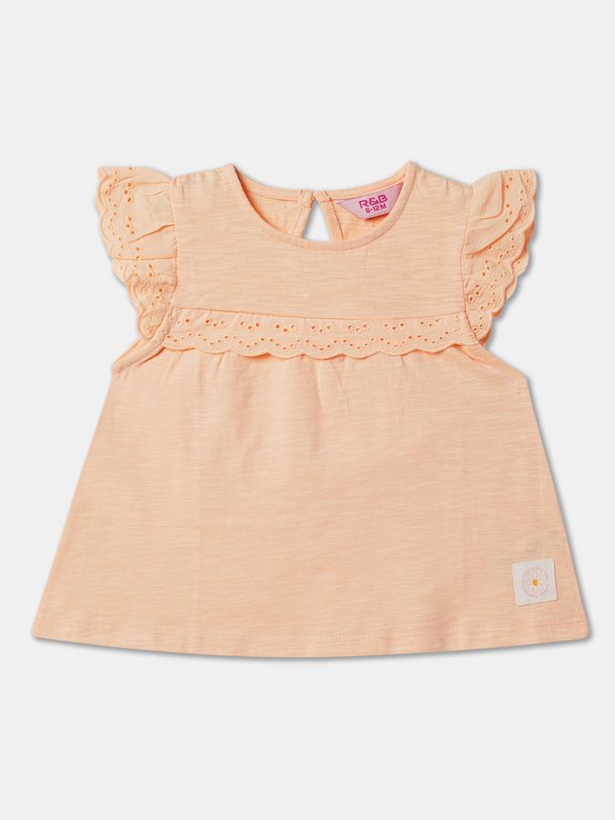 Girls Regular Fit Short Sleeve Crew Neck T-Shirt