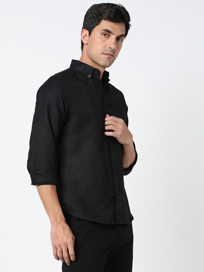 Men Self Design Casual Shirt image number 3