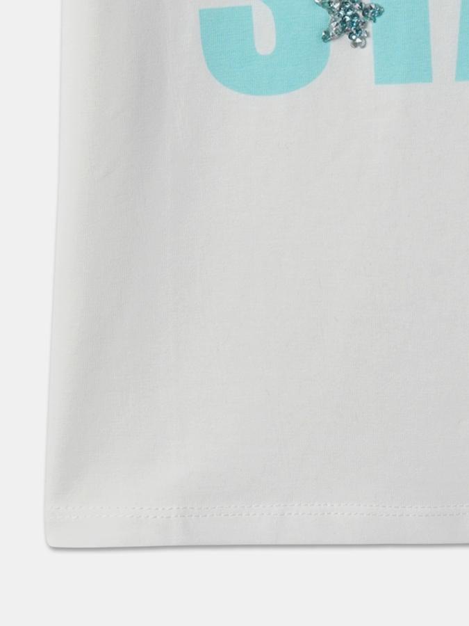 Girls Regular Fit Short Sleeve Crew Neck Top